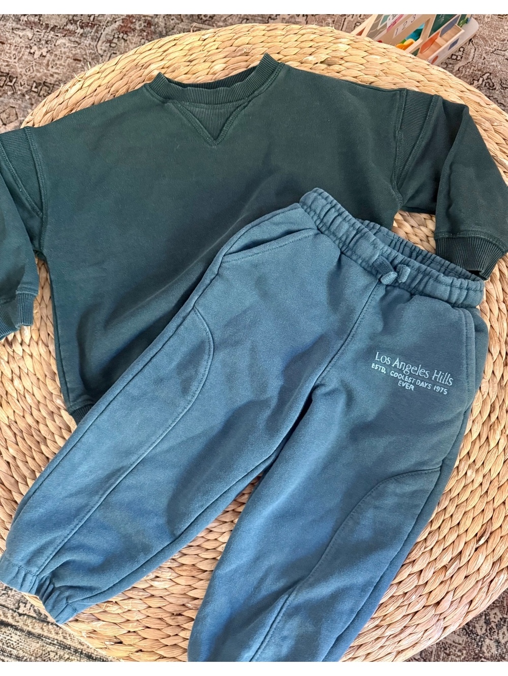 Zara Sweat Outfit Sz 2-3 Years Emerald Green